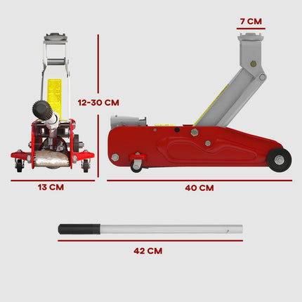 Cric hidraulic auto, 2 tone, raza de ridicare 120-300 mm