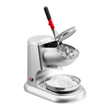 Ice Crusher Machine, 300W 100kg/H, 4-Blade Stainless Steel