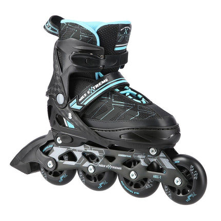 Patine in linie, negru/albastru, marimea S (31-34)