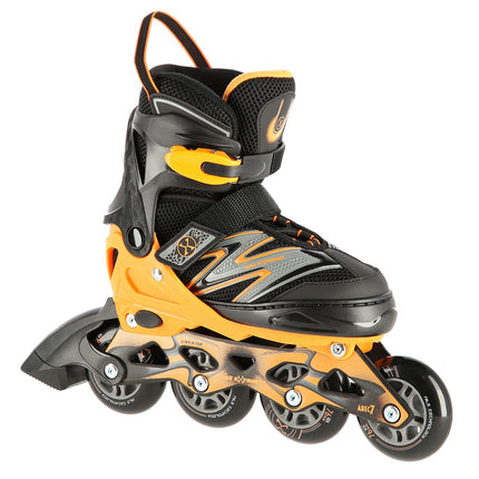 Patine in linie, negru-portocaliu, marimea M (35-38)