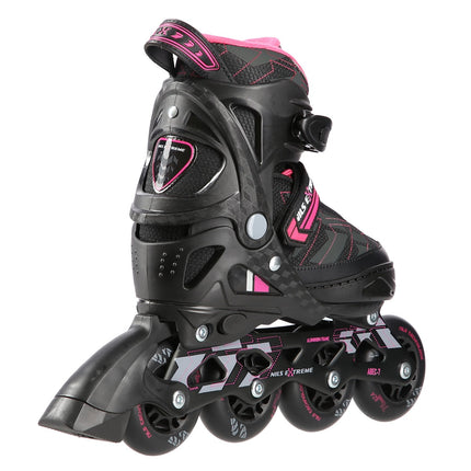 In-Line Skates, Black/Pink, Size M (35-38)