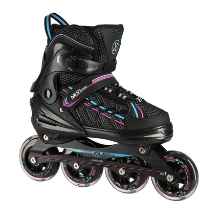 Patine in linie, negru-violet, mărime L (39-42)