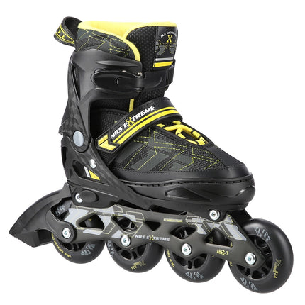Patine in linie, negru/galben, marimea L (39-42)