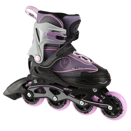 Patine în linie, gri-violet, mărime M (35-38)