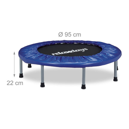Trambulina fitness de interior, Ø95 cm, pliabilă, antiderapantă