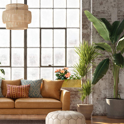 Jardiniera cu ferestre din fier galvanizat pentru interior