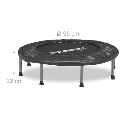 Mini trambulină de interior Ø95 cm – Pliabilă, picioare antiderapante