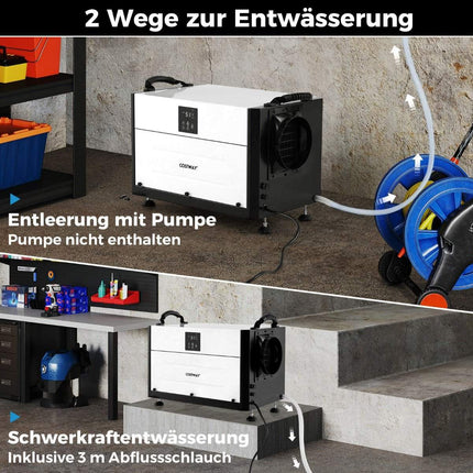 Dezumidificator industrial, 73,5 L/zi, 3 moduri, temporizator 24 ore