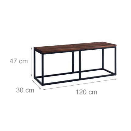 Bancă de masă industrială, 120 cm, 2 locuri