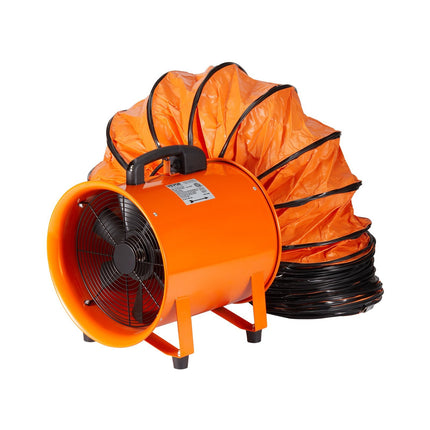 Industrial Exhaust Blower, 12-Inch, 10m Duct, 2574 CFM