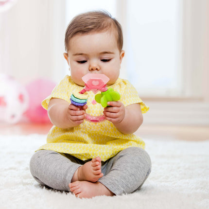 Inel de mestecat Infantino Chew & Play pentru dentiție