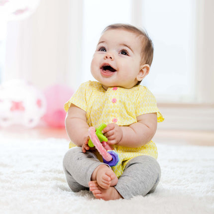 Inel de mestecat Infantino Chew & Play pentru dentiție