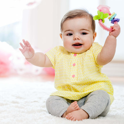 Inel de mestecat Infantino Chew & Play pentru dentiție