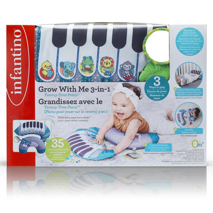 Infantino pian Grow With Me 3 în 1 pentru tummy time