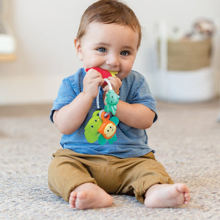 Infantino inele gingivale Safari Teething Pals