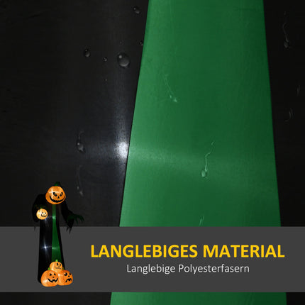 Fantomă de dovleac gonflabilă cu LED de 2,4 m pentru decor de Halloween în aer liber