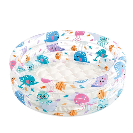 Piscină gonflabilă pentru copii, 61x22 cm, 28L, design cu animale marine