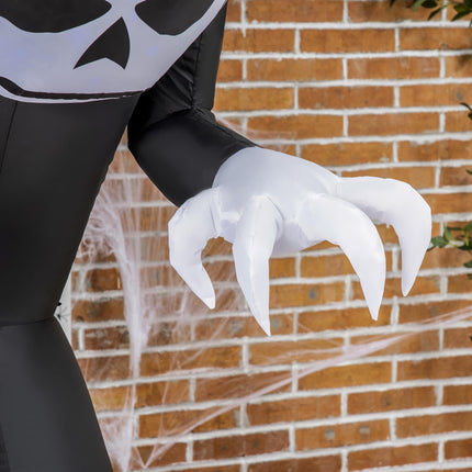 Fantomă gonflabilă de Halloween cu cap de dovleac, lumini LED