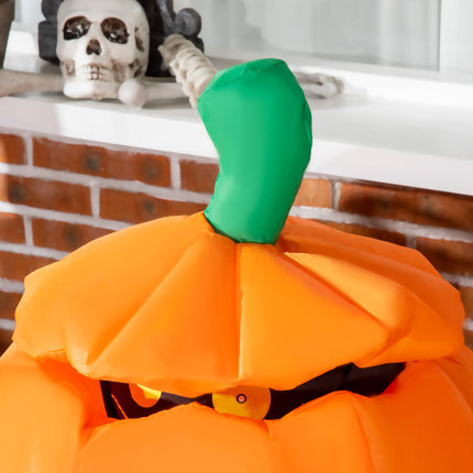 Dovleac gonflabil de Halloween cu pisică, lumini LED, 76x64x115cm