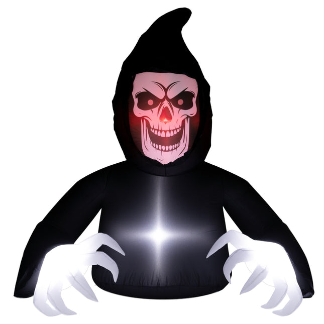 Secerătoare gonflabilă de Halloween cu lumini LED și suflantă
