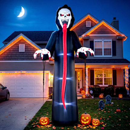 Schelet gonflabil de Halloween cu lumini LED, 310 cm
