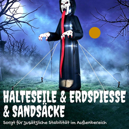 Schelet gonflabil de Halloween cu lumini LED, 310 cm