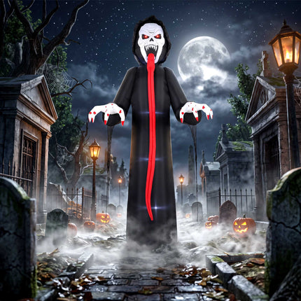 Schelet gonflabil de Halloween cu lumini LED, 310 cm