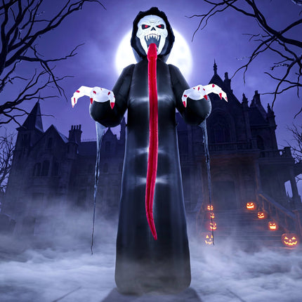 Schelet gonflabil de Halloween cu lumini LED, 310 cm