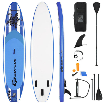 Placă de paddle gonflabilă 3,2 m, vâsle reglabilă, pompă