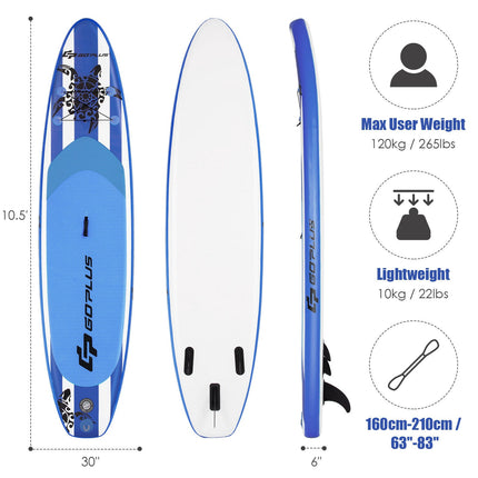 Placă de paddle gonflabilă 3,2 m, vâsle reglabilă, pompă
