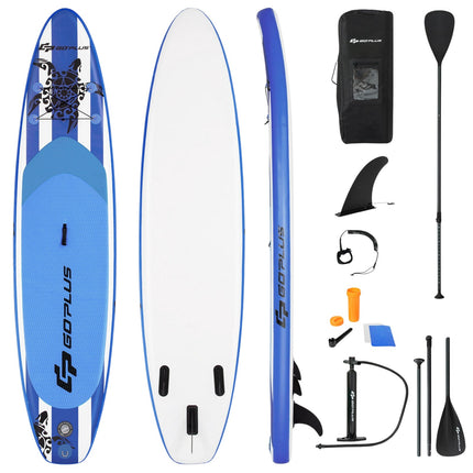 Placă de paddle gonflabilă 3,2 m, vâsle reglabilă, pompă