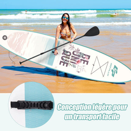Placă SUP gonflabilă 320 cm, set rucsac cu pompă și vâsle