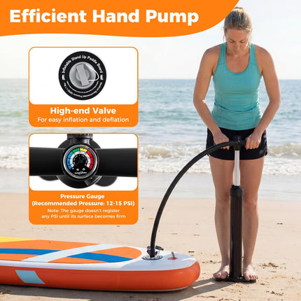 Placă gonflabilă Stand Up Paddle 11 Ft, Rucsac, Mod Caiac