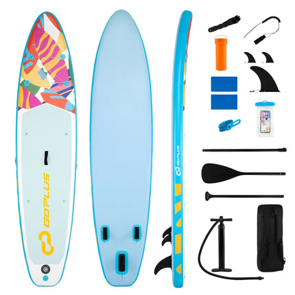 Placă gonflabilă Stand Up Paddle 3,4 m, rucsac, inele de caiac