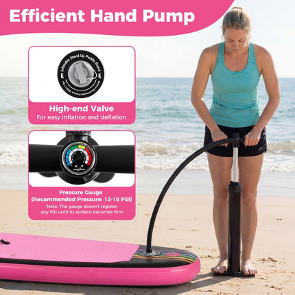 Placă gonflabilă Stand Up Paddle 3,3 m, Rucsac, Caiac