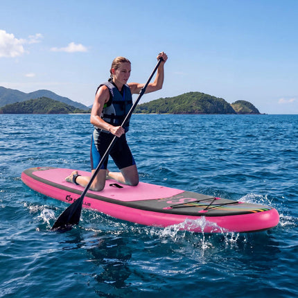 Placă gonflabilă Stand Up Paddle 3,3 m, Rucsac, Caiac