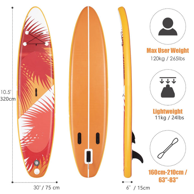 Placă gonflabilă Stand Up Paddle 320 cm, kit SUP