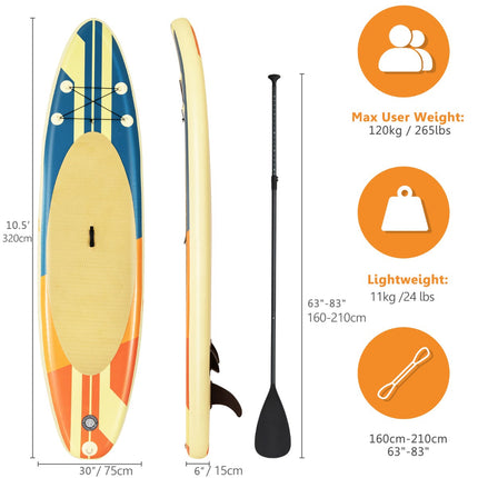 Placă gonflabilă Stand Up Paddle 320x75cm, 150kg