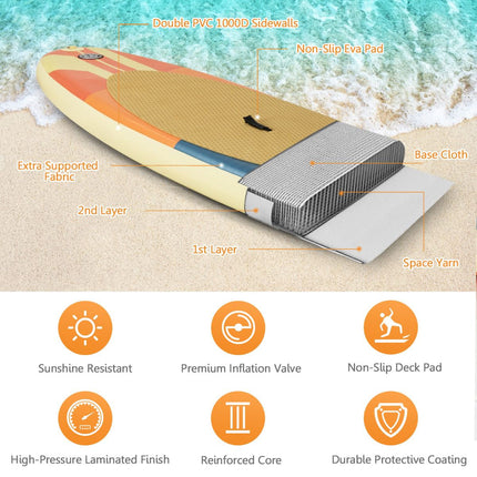 Placă gonflabilă Stand Up Paddle 320x75cm, 150kg