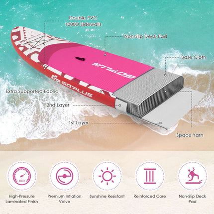 Placă gonflabilă Stand Up Paddle 335 cm, pompă, yoga