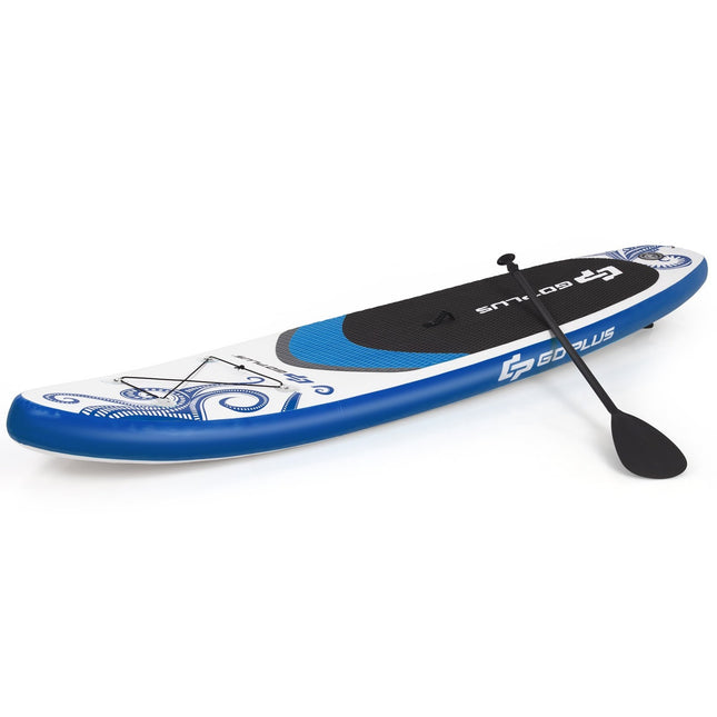 Placă gonflabilă Stand up Paddle Stand cu control surf 325/335 x 76 x 16 cm Albastru-L