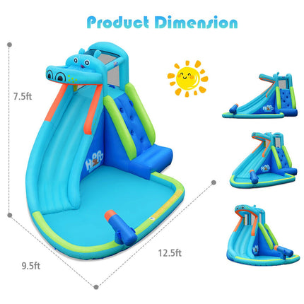 Tobogan gonflabil cu apă și piscină, 3-10