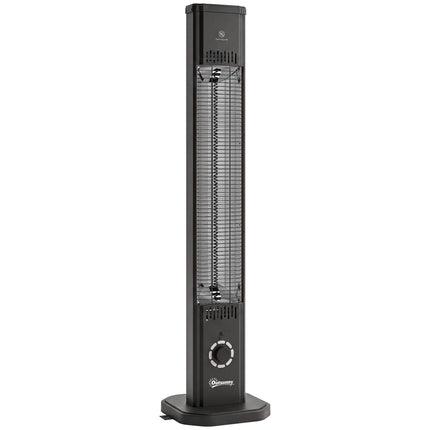 Încălzitor de terasă cu infraroșu 2000W, fibră de carbon, telecomandă