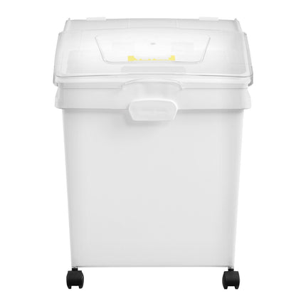 Ingredient Storage Bins Set, 3 x 40L, Wheeled PP With Scoop