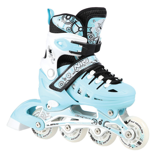 Patine în linie/de gheață, 4 în 1, mărime M (35-38), mentă