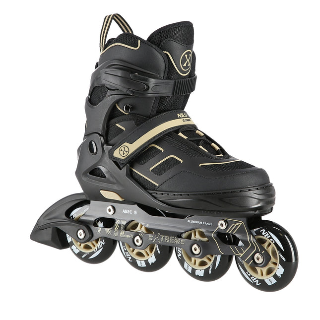 Patine in linie, negru-bej, marimea M