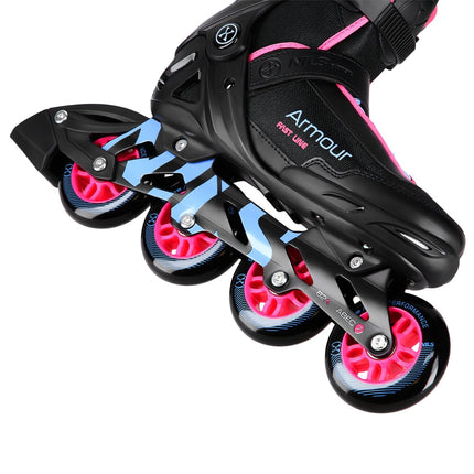 Inline Skates, Black/Pink, Size 38, Protective Gear