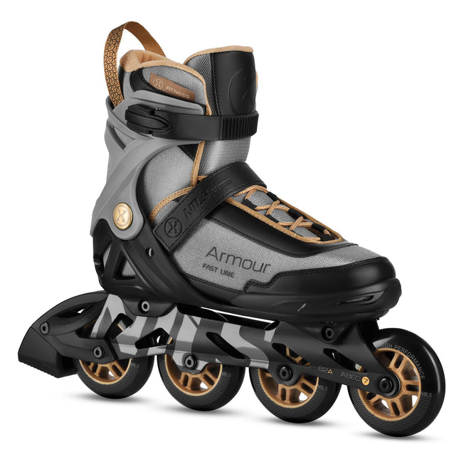 Role inline, gri închis, mărimea 41, roți de 84 mm