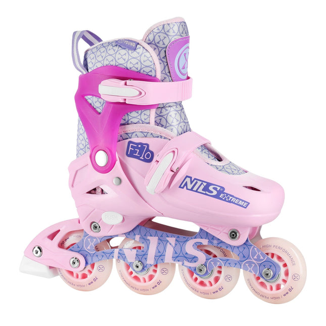 Patine in linie, roz, marimea XS (26-29)