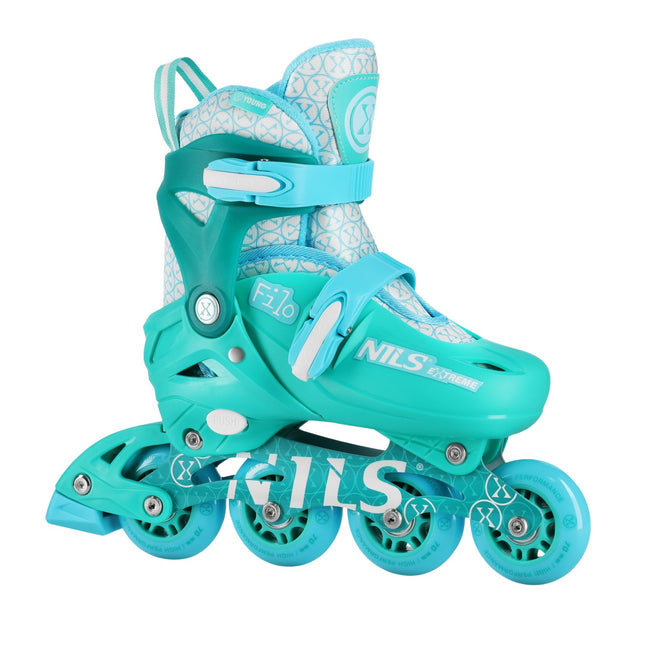 Patine in linie, turcoaz, marimea M (34-37)